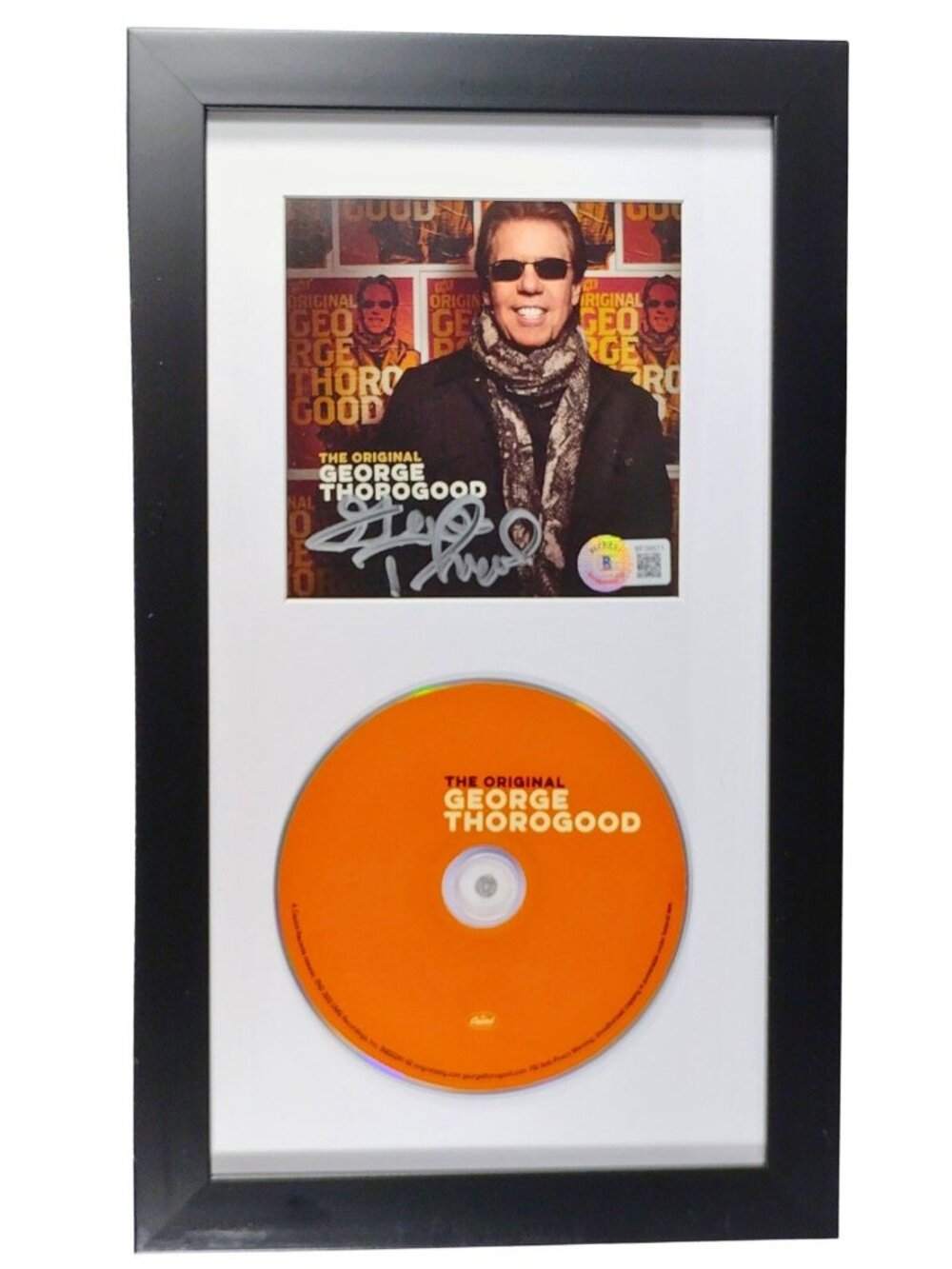 George Thorogood Signed The Original CD Framed Beckett BAS